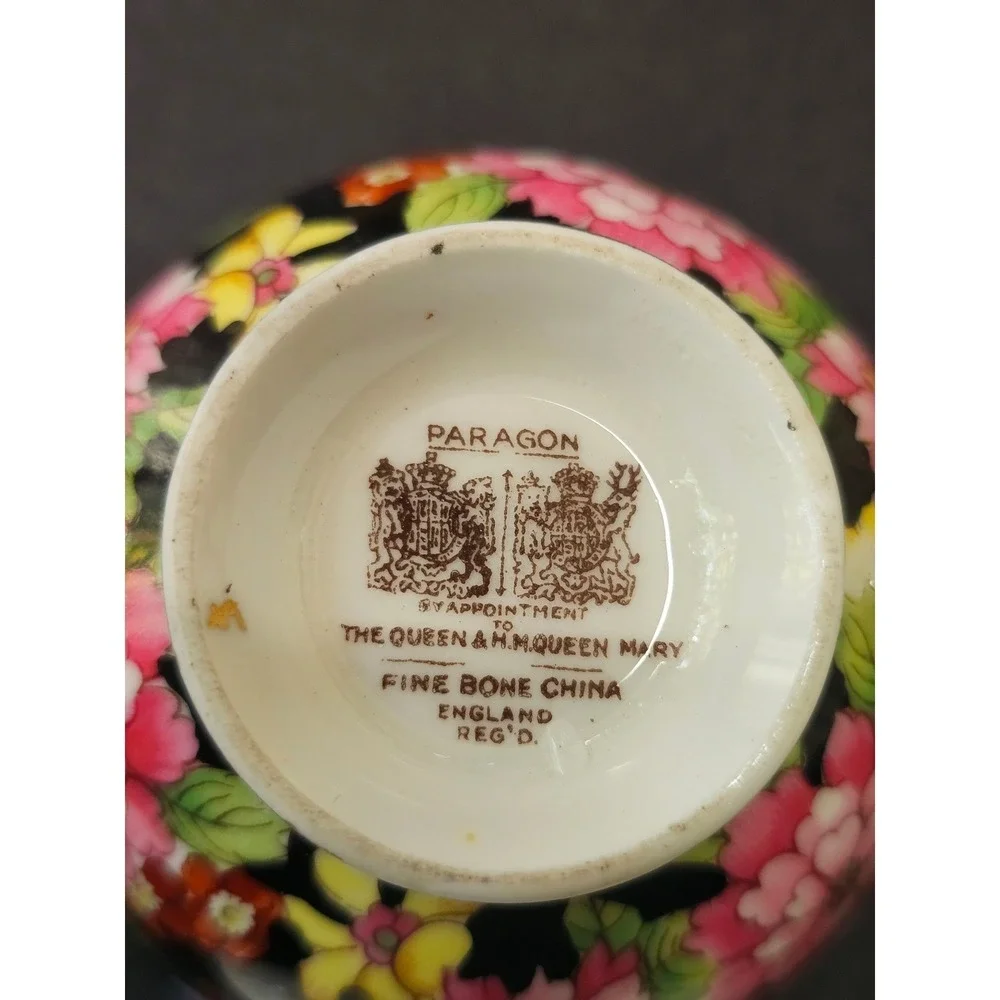 Vintage Paragon Chintz Teacup Saucer Set Floral Fine Bone China Made in England